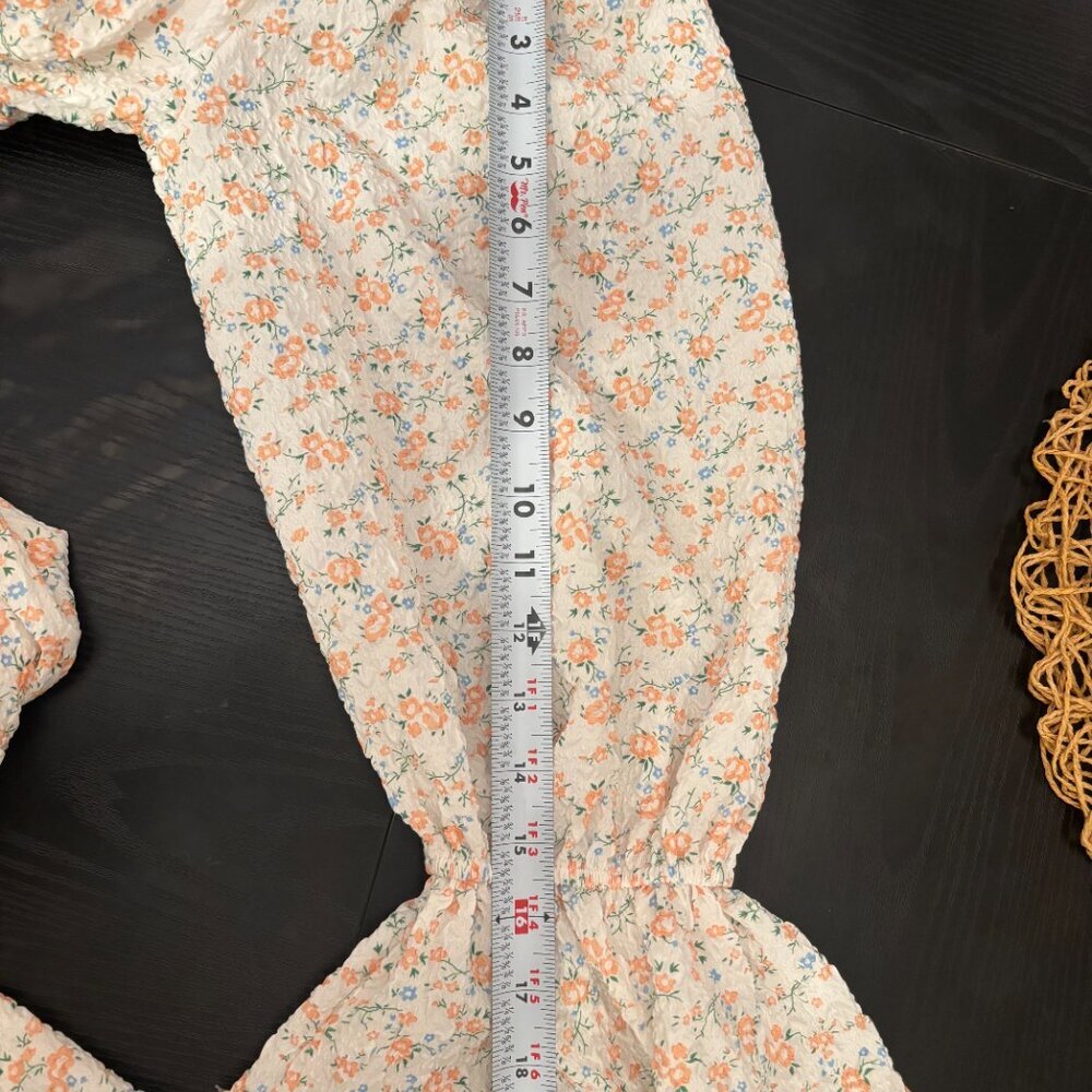 HYFVE Floral Blouse in Orange and Cream - Picture 10 of 10